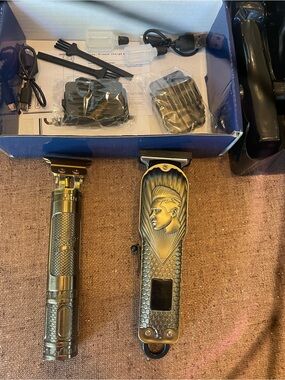 New in box. Hair clipper 2 piece set with usb recharge cords